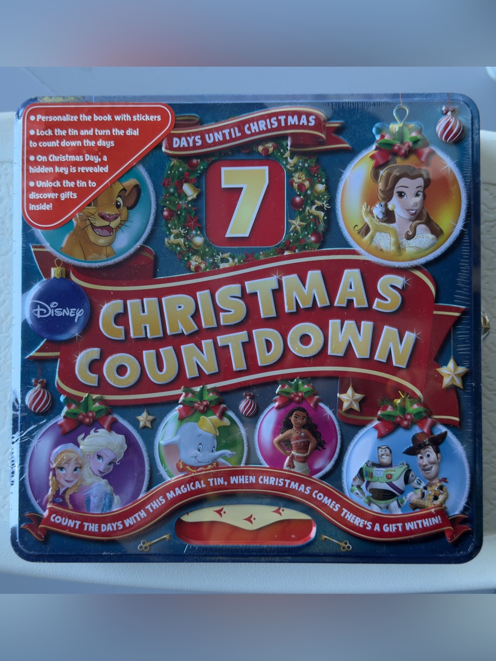 Disney Christmas Countdown Toy - Red, Green, Gold